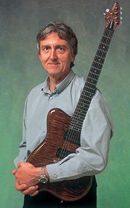 Allen Holdsworth Holding a Guitar